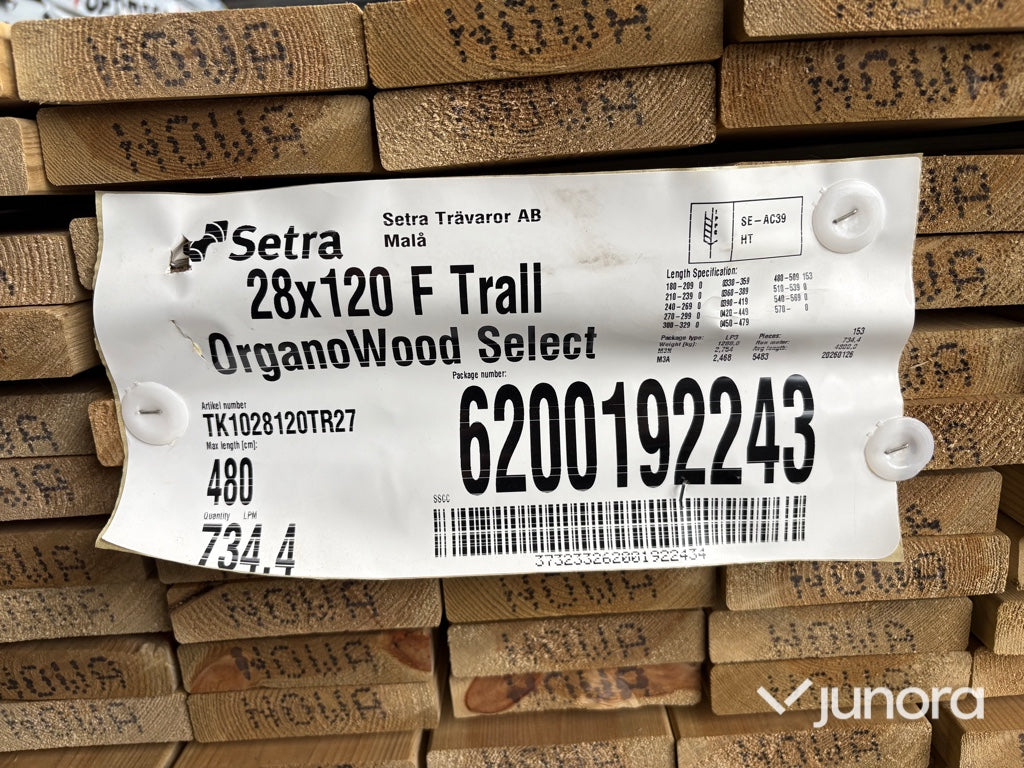 Trallvirke - Setra OrganoWood Select 28x120 mm