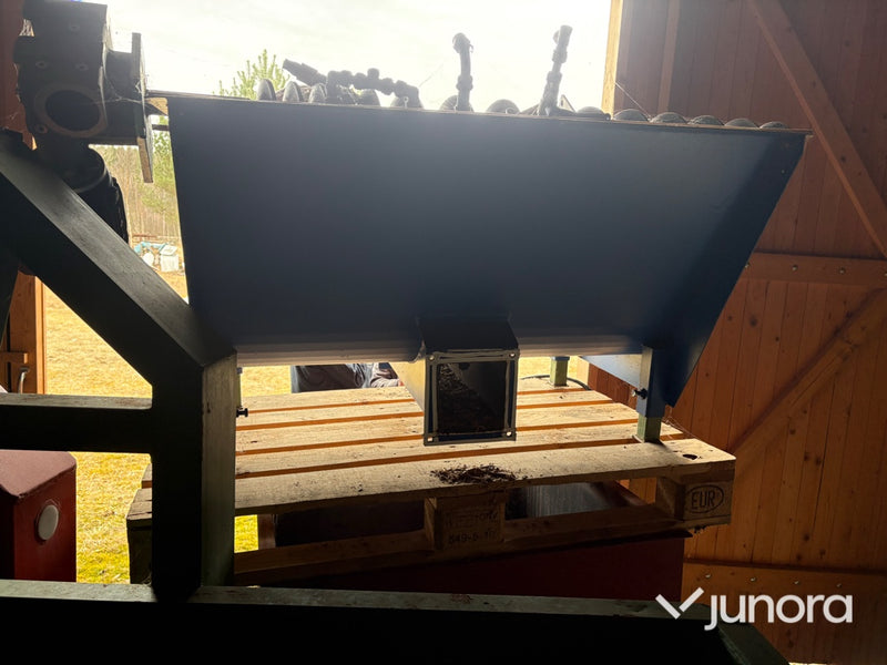 Pelletspanna - Komplett pelletsförråd