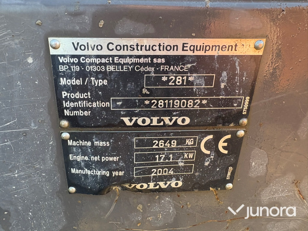 Minigrävare - Volvo, EC25