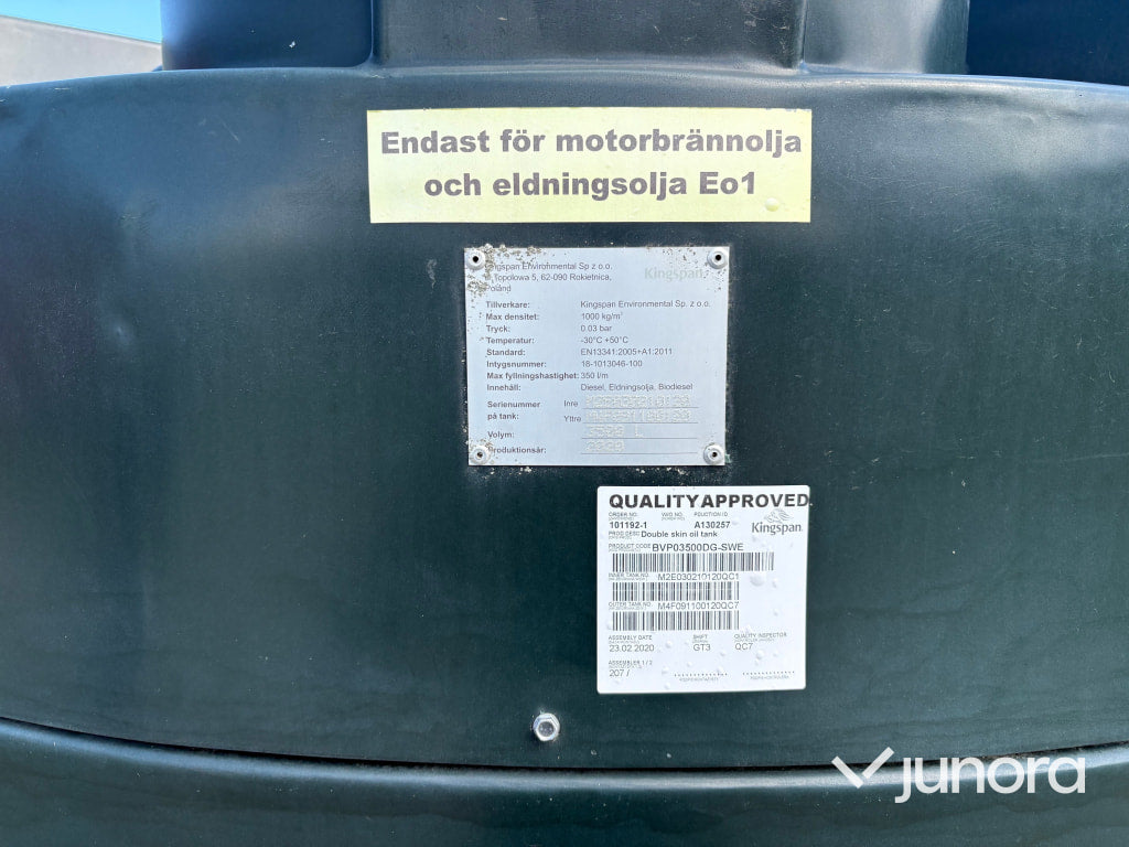 Kingspan Dieseltank  3.5 kubik