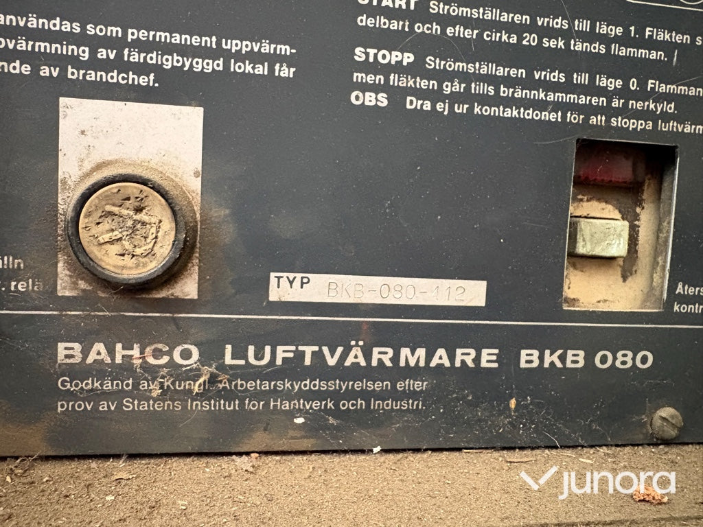 Luftvärmare- Bahco, BKB 080