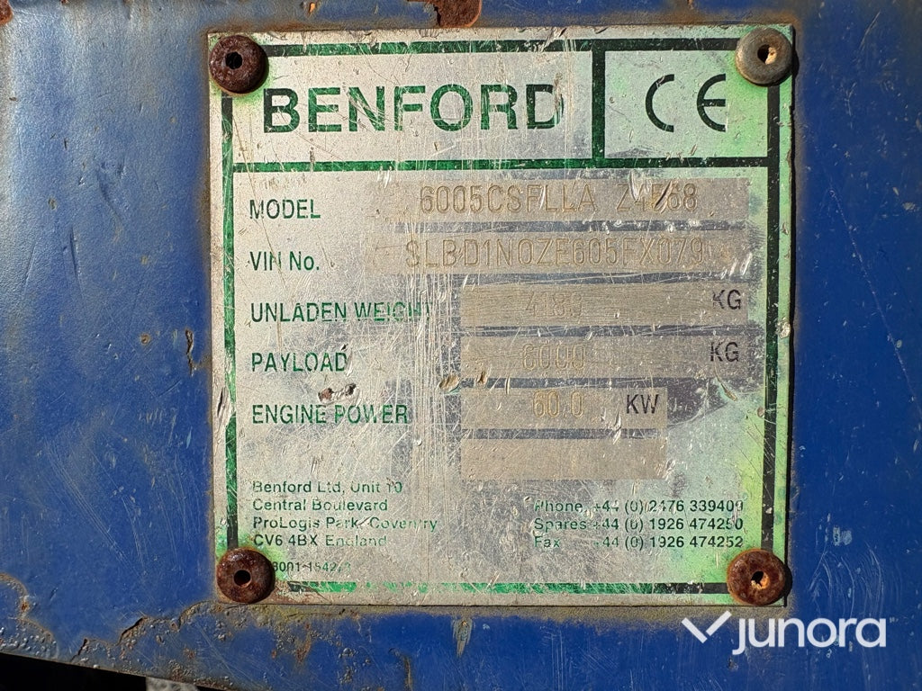 Dumper - Terex Benford 6005