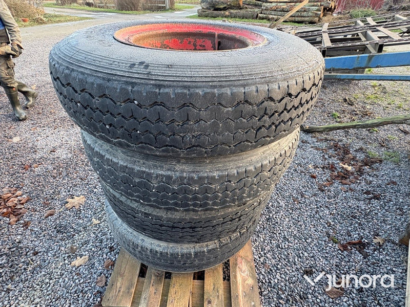 Hjul till ekengårdsvagn - 4st, All steel