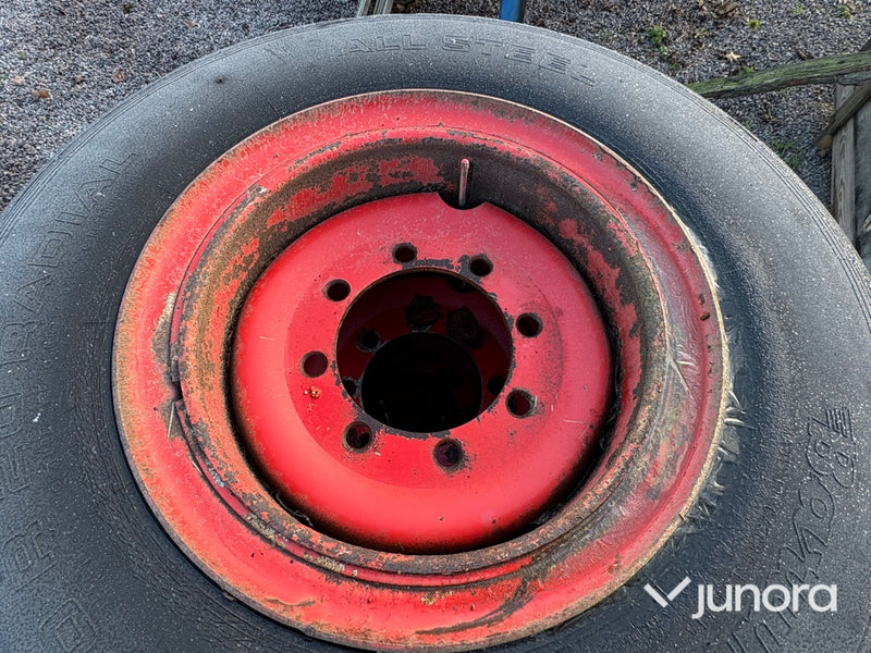 Hjul till ekengårdsvagn - 4st, All steel