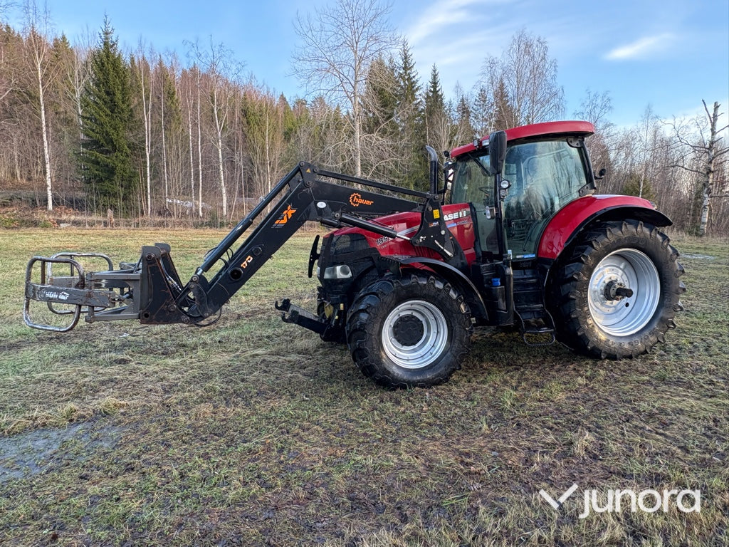 Traktor + Frontlastare - Case IH, Puma 185 CVT