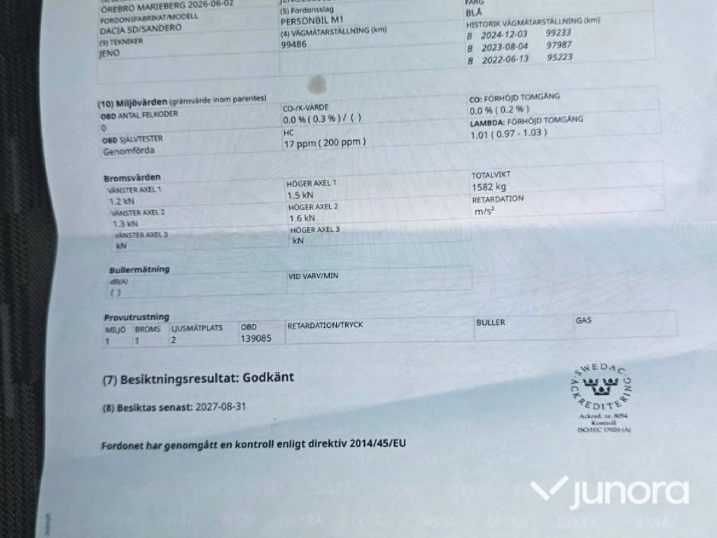 Personbil - Dacia, Sandero 1.6 16V Bifuel