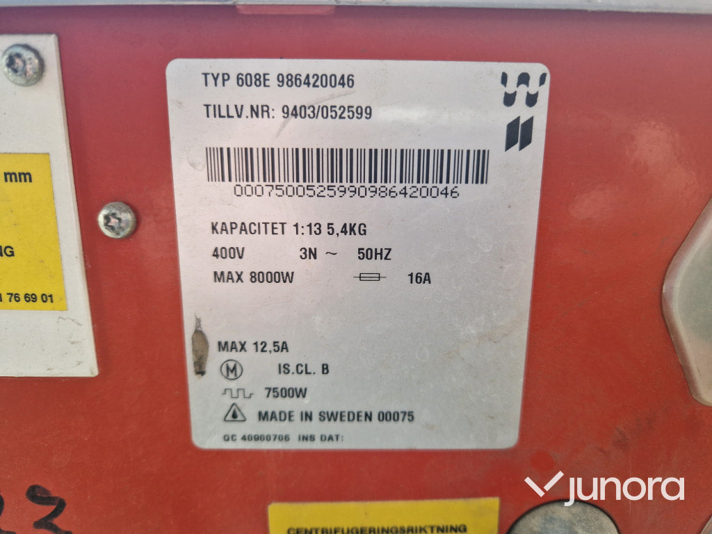 Tvättmaskin Osby 608 E