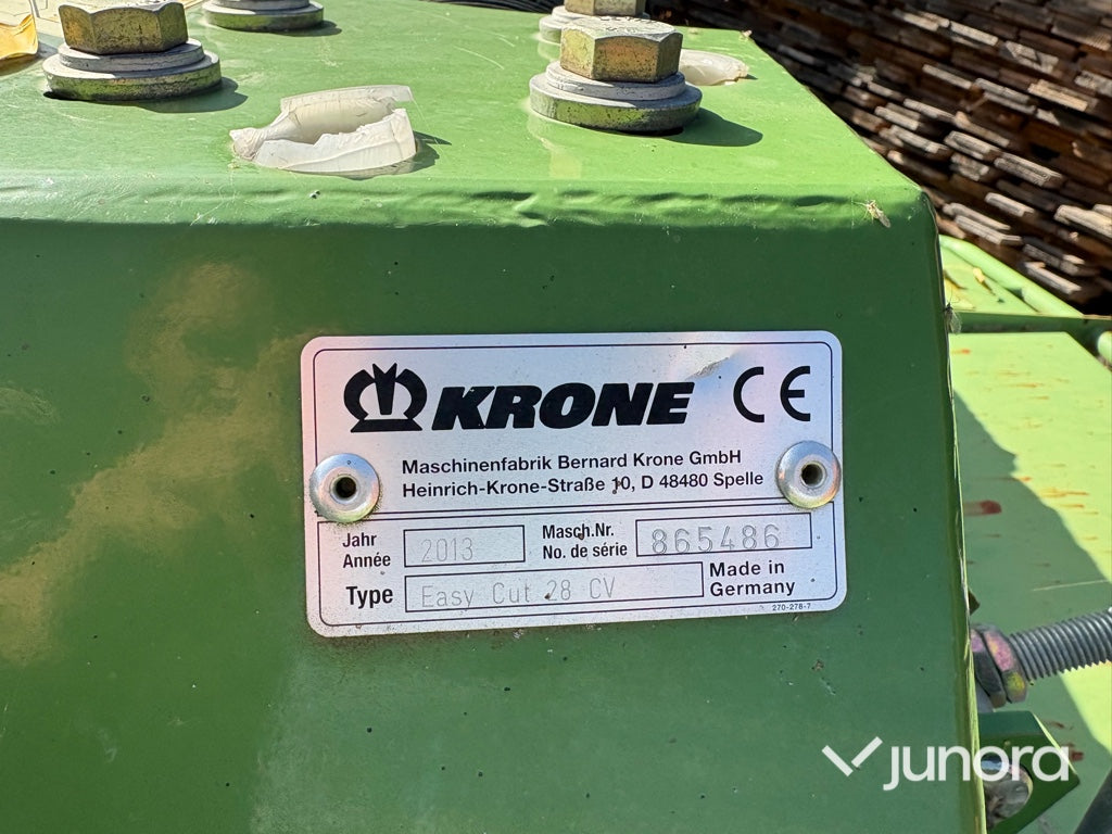 Slåtterkross Krone EasyCut 28 CV