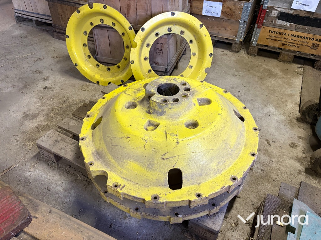John Deere fälgtallrikar och fälgringar 4 delar Ø 1 000 mm
