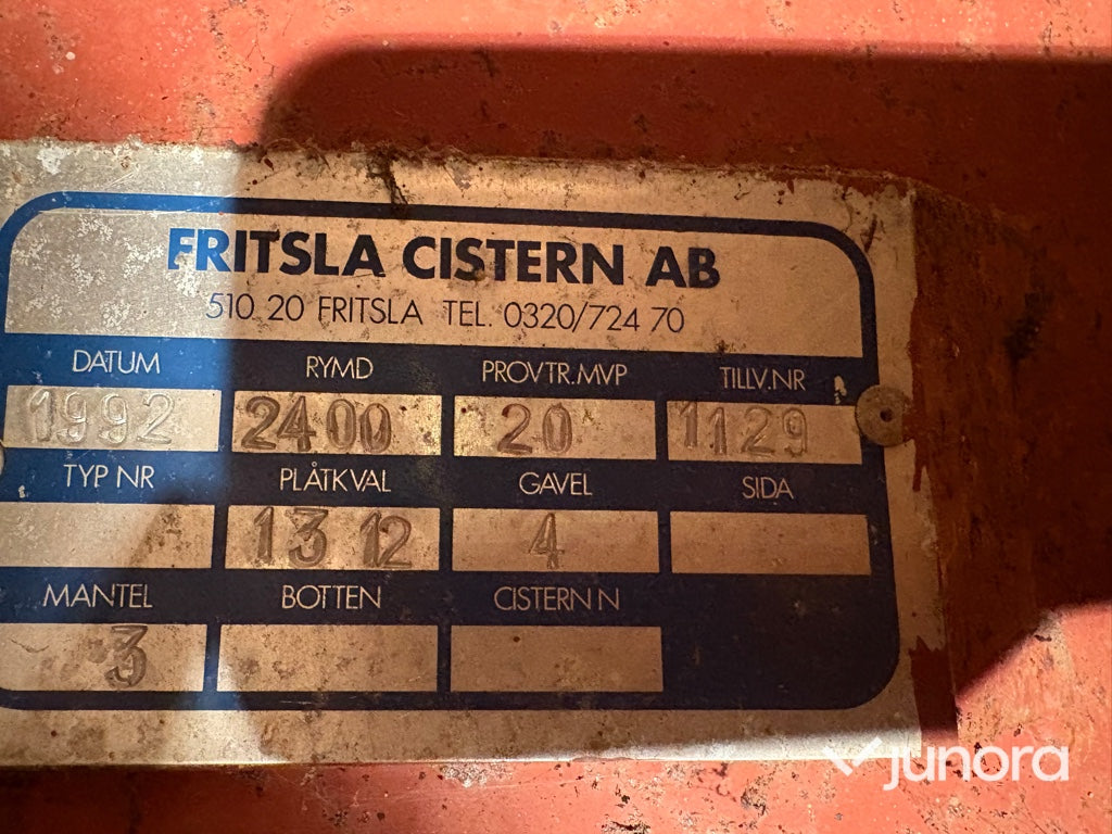 Ackumulatortank – Fritsla