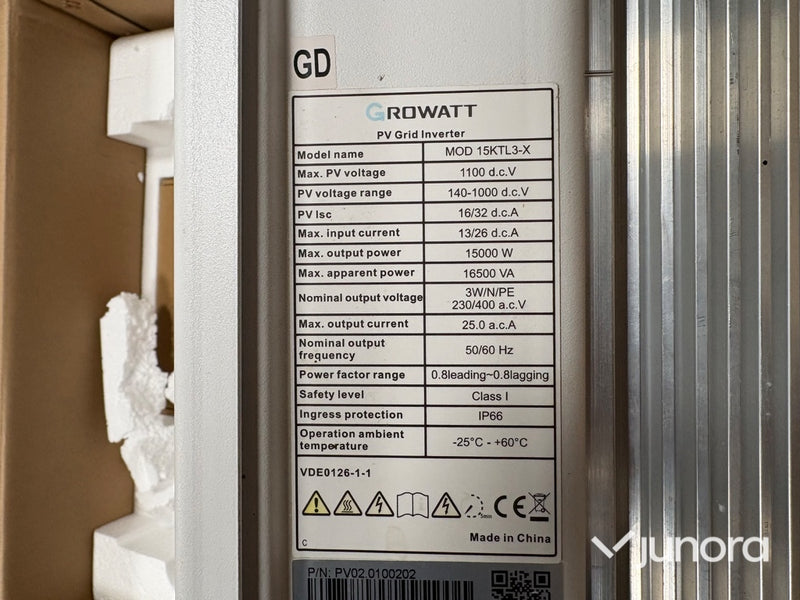 Växelriktare - Growatt, MOD 15KTL3-X