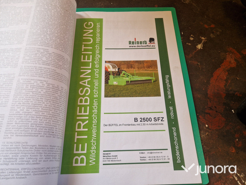 Kultivator - Reinert, B 2500, För Vallskador