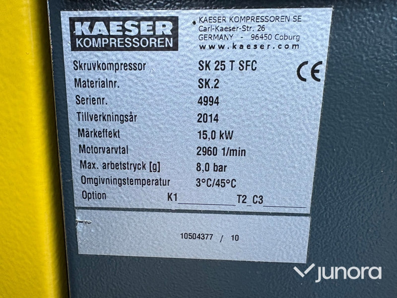 Skruvkompressor – Kaeser, SK 25 T SFC