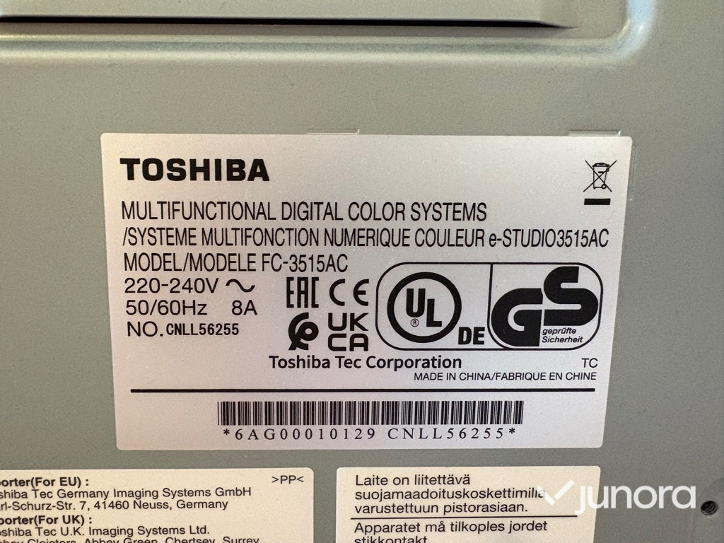 Färgmultifunktionsskrivare - Toshiba, e-Studio 3515AC