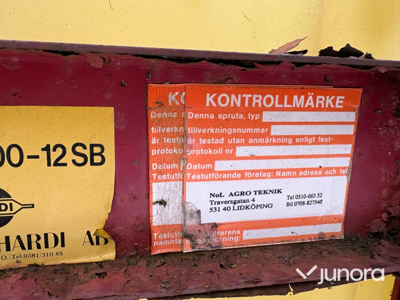 Växtodlingsspruta - Hardi, 1301NK 600 12 SB
