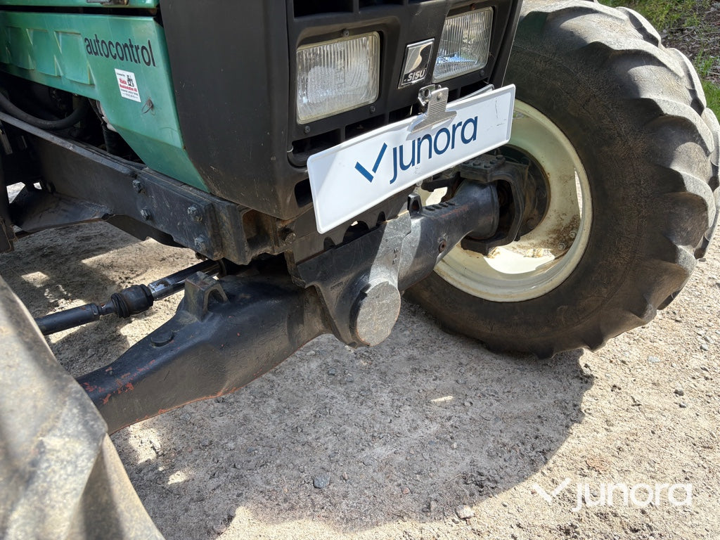 Traktor med lastare - Valmet 665-4, Trima 340