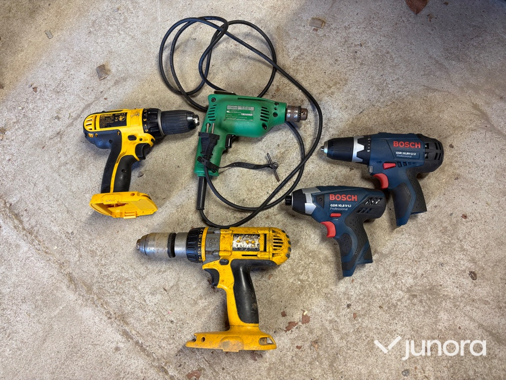 Verktygspaket - Bosch, DeWalt, Hitachi