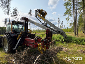 Stegmatare med kran och vinsch