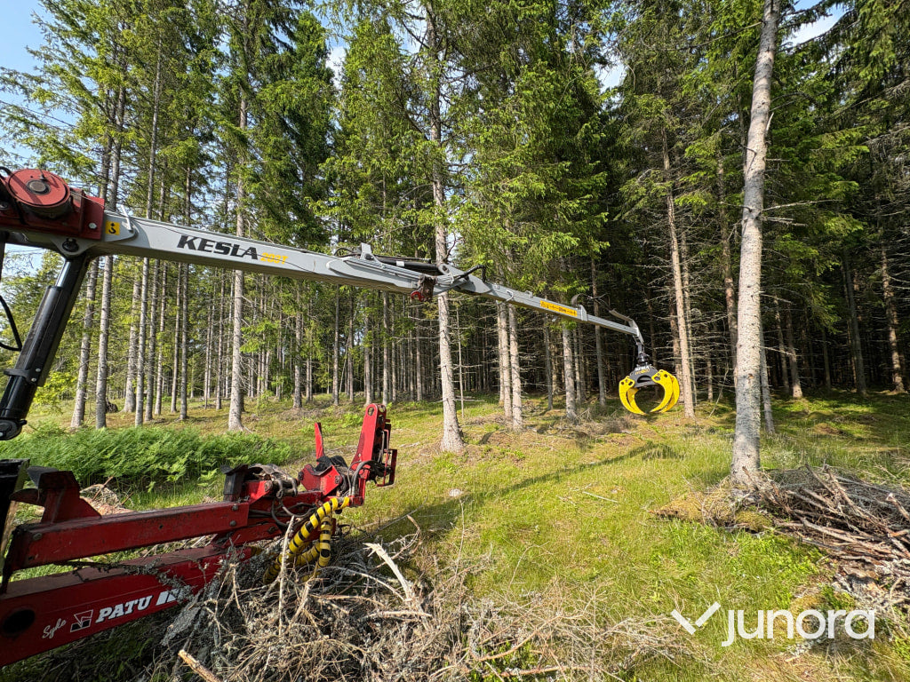 Stegmatare med kran och vinsch
