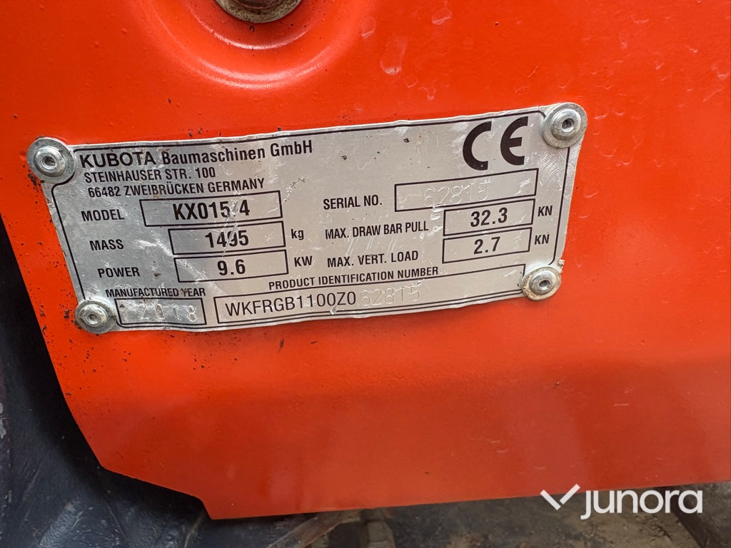 Minigrävare - Kubota KX015-4