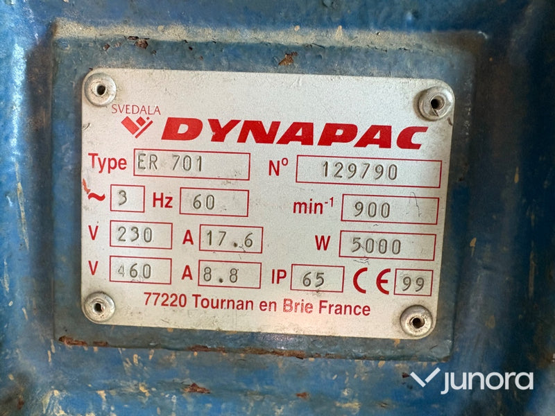 Elmotor - Svedala, Dynapak, ER 701