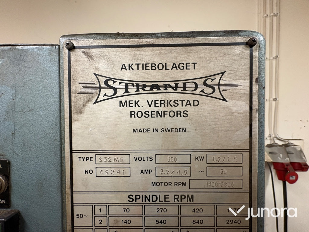 Strands pelarborrmaskin