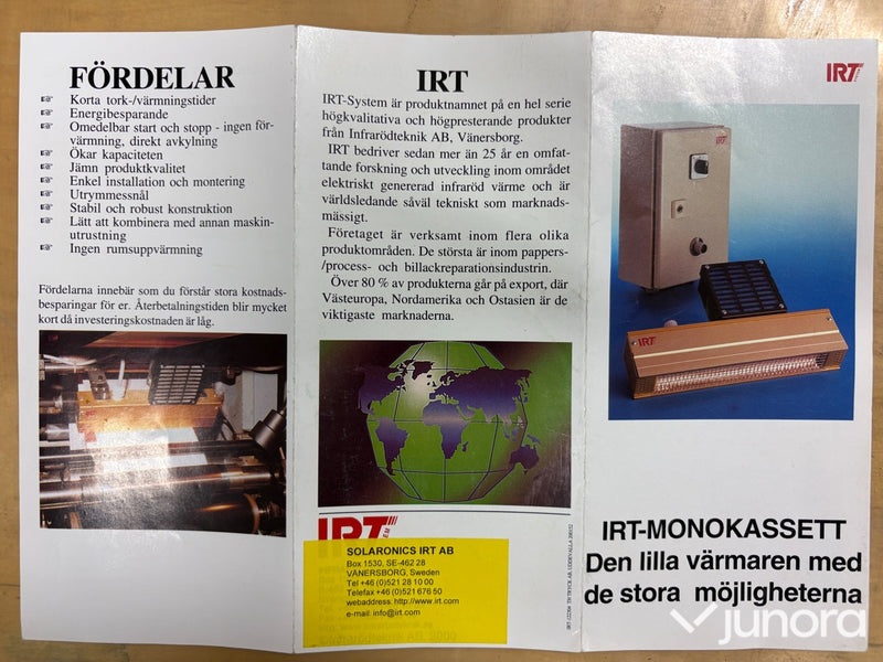Infraröd värmekälla, IRT-9S/400/230