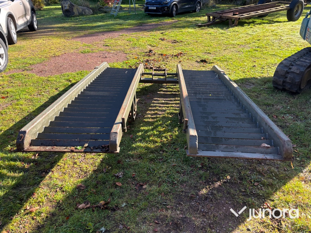 Uppkörningsramp - Till lastbil för grävare