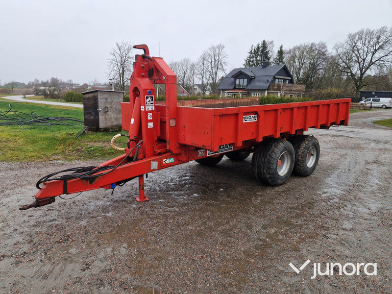 Lastväxlarvagn - Bigab 12-15 Med Flak