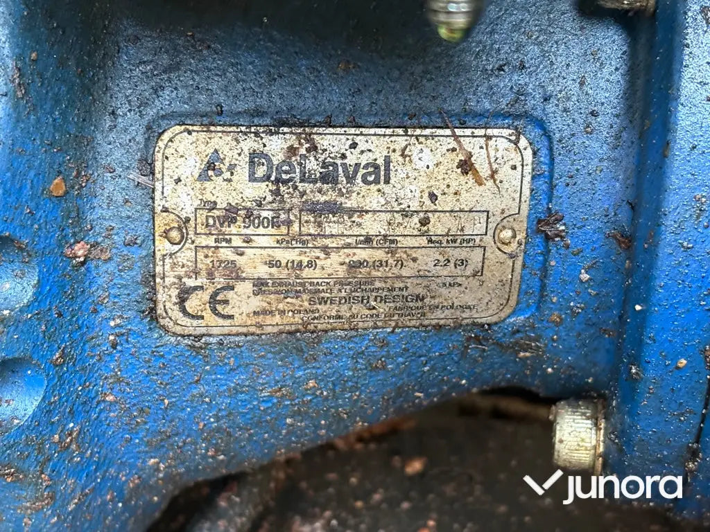 Vakuumpump DeLaval DVP 900 med frekvensstyrning NFO Drive 2,2 kW