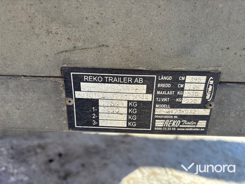 Tippsläp - Rekotrailer, FE 3123