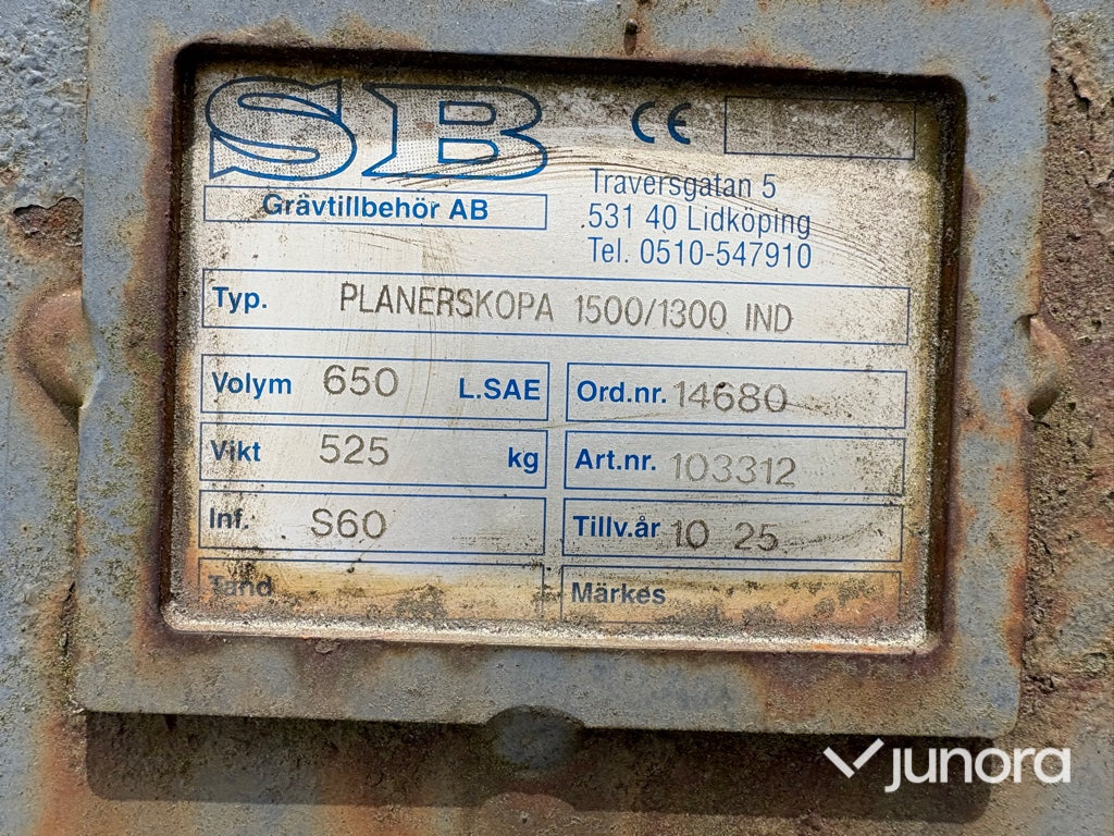 Planeringsskopa - SB, S60