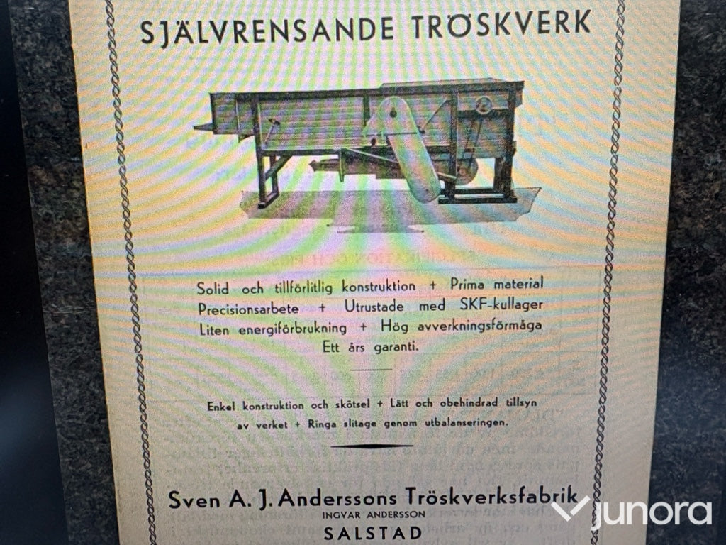 ” DIAMANT ” Självrensande Tröskverk