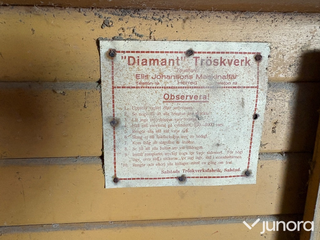 ” DIAMANT ” Självrensande Tröskverk