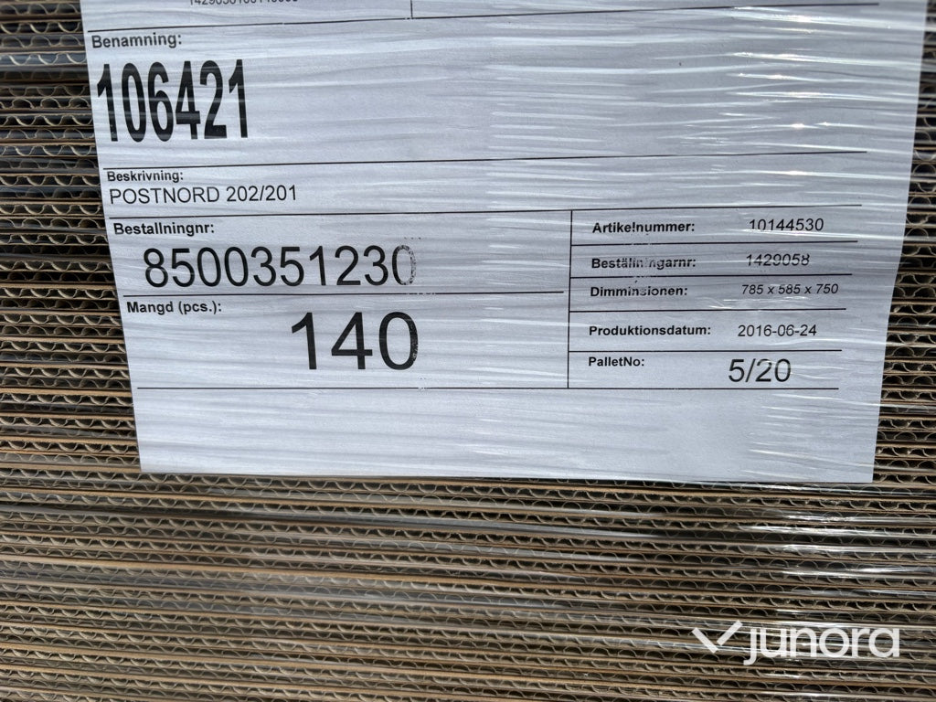 Kartong - 140st 785x585x750 Wellpapp