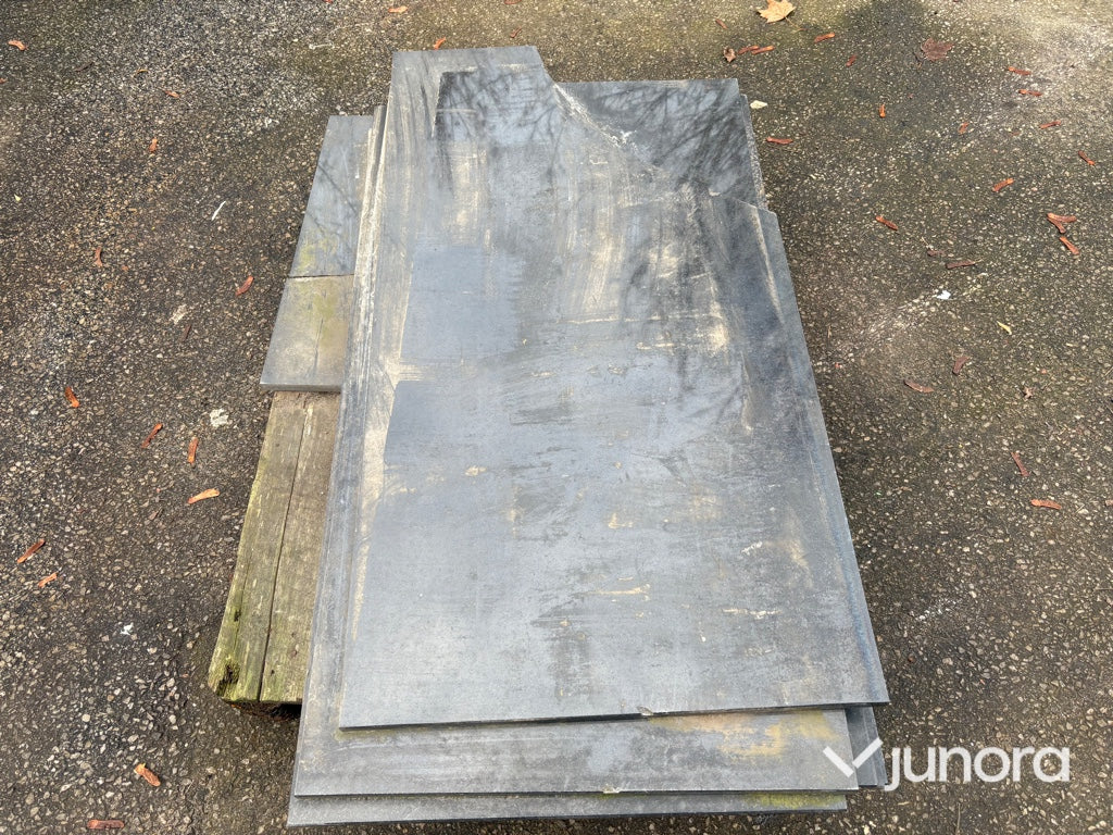 Marmorskivor - Svart, 6st, 125 × 66 × 2 cm