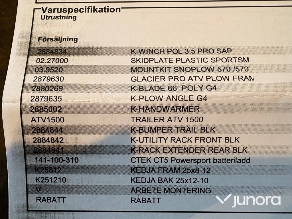 Fyrhjuling med snöblad - Polaris, Sportsman 570 EPS