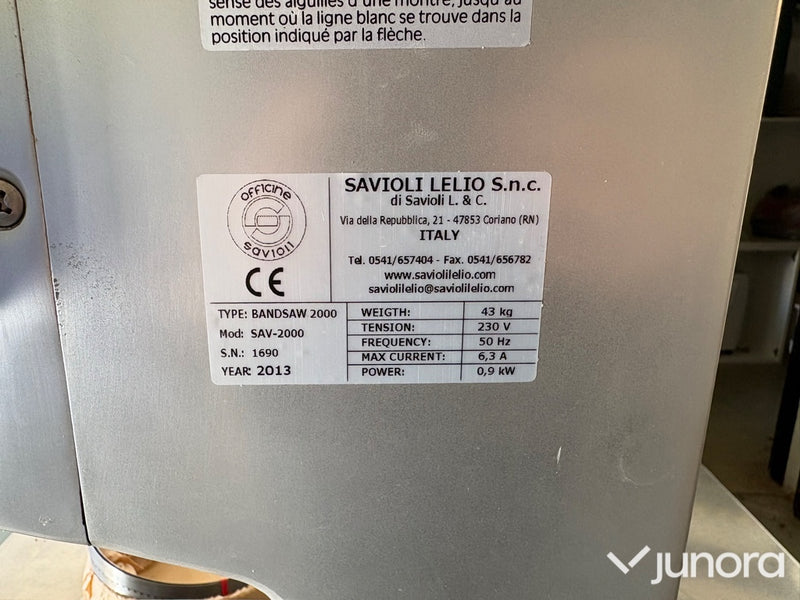 Bandsåg - Savioli Lelio, SAV-2000