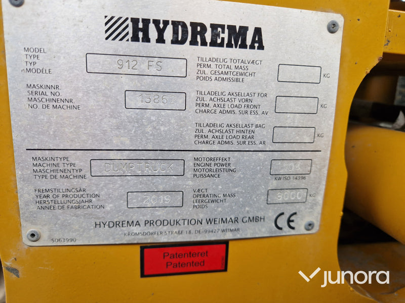 Dumper – Hydrema 912 FS, 4WD