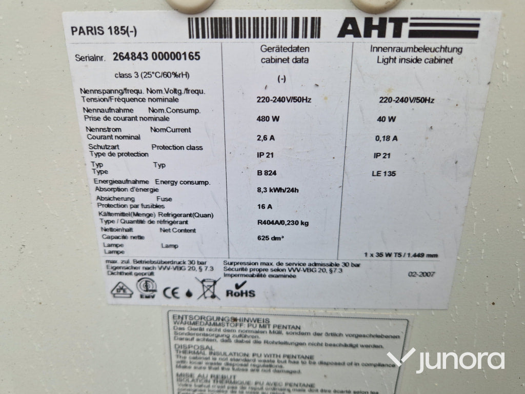 Glassfrys / Frysgondol - AHT, Paris 185