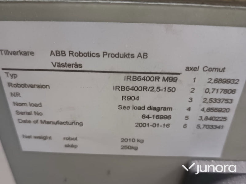 Industrirobot - ABB, IRB 6400R M99