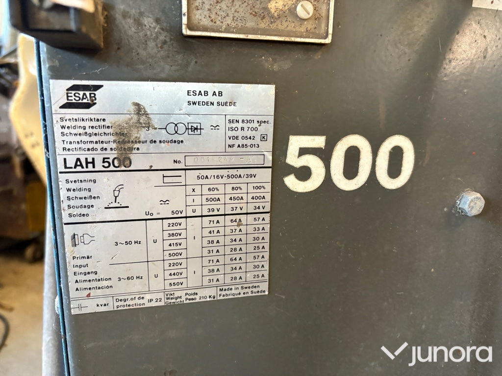 ESAB LAH 500 MIG/MAG med matverk