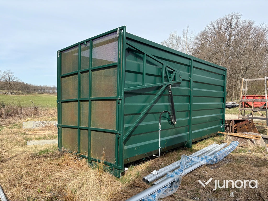 Lastväxlarflak flis/grönfodercontainer 40m3
