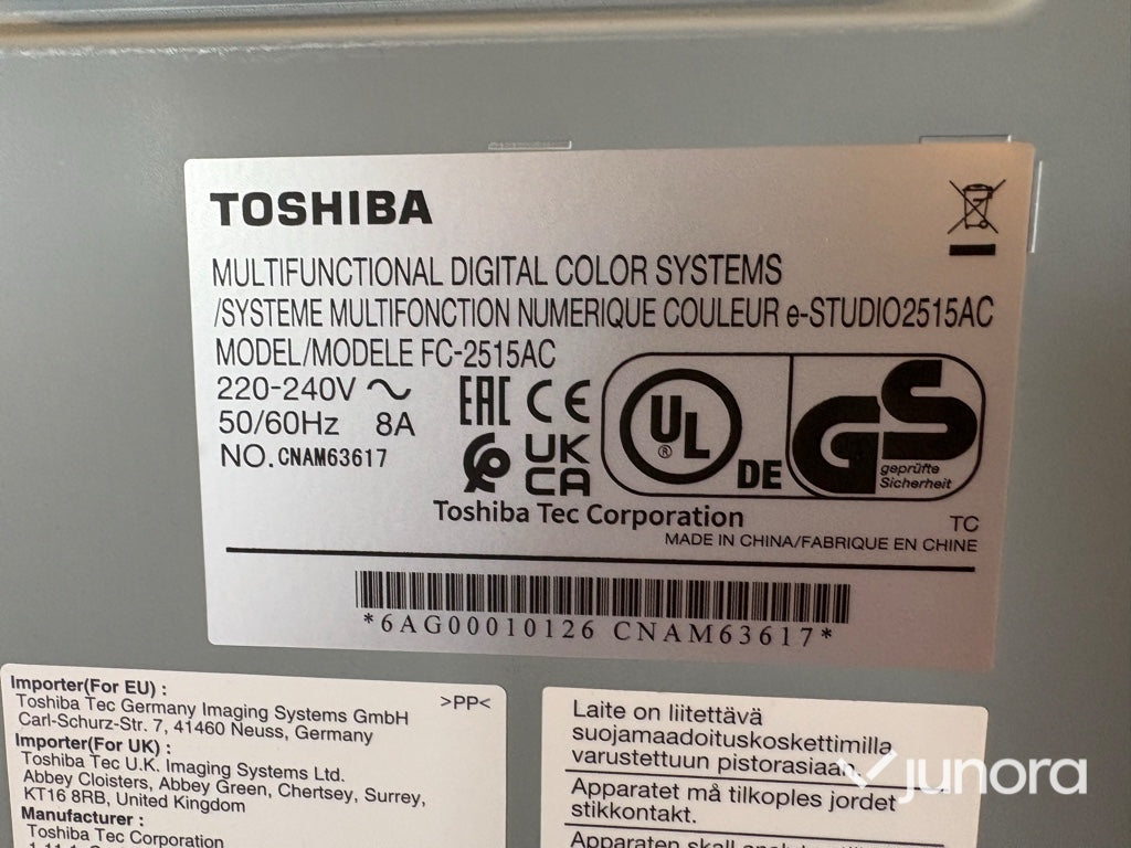 Färgmultifunktionsskrivare - Toshiba, e-Studio 2515AC
