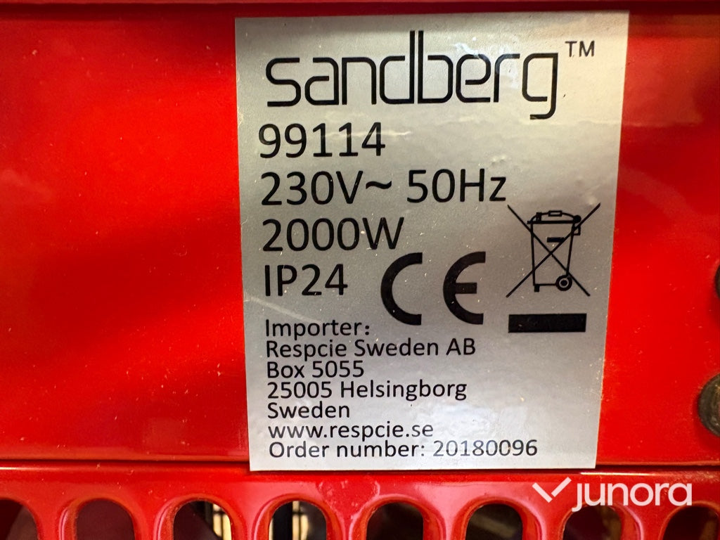 Värmefläkt - Sandberg