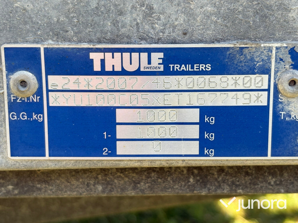 Släpvagn med kåpa och lucka Thule CV 100032