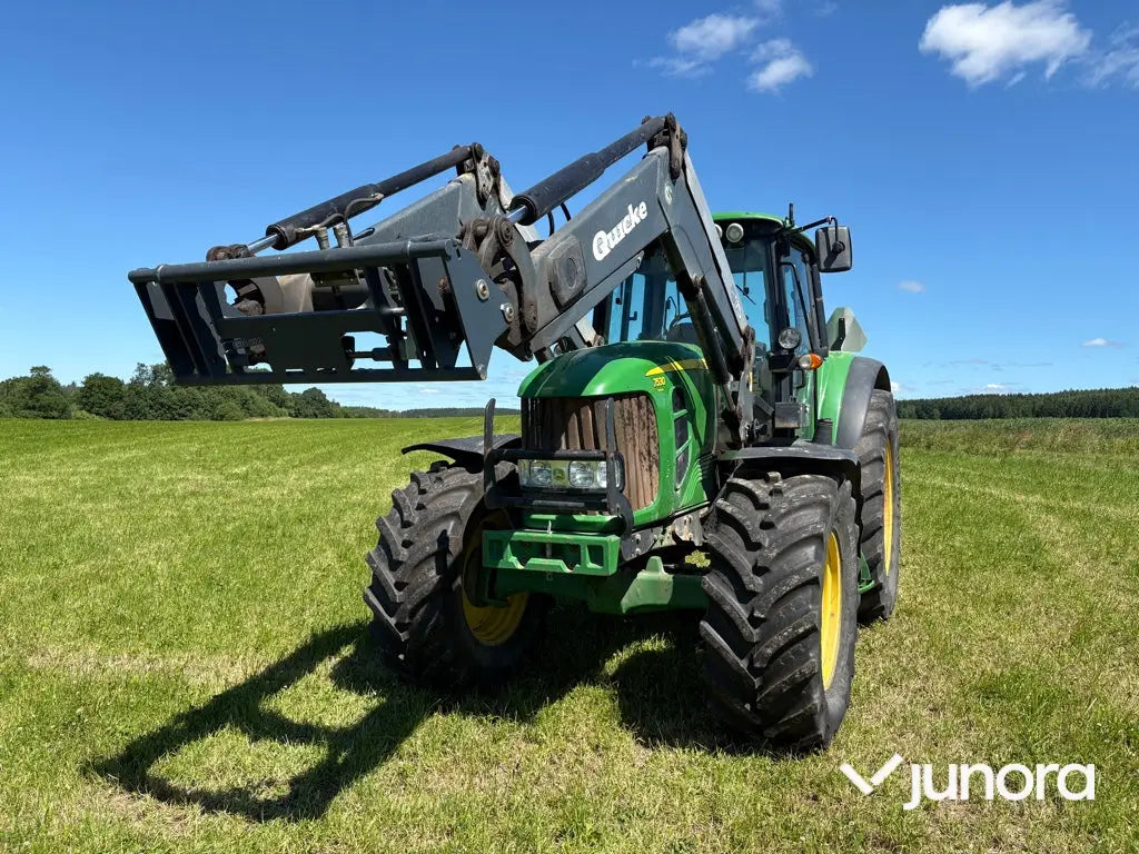 Traktor med frontlastare - John Deere 7530, Quicke Q75