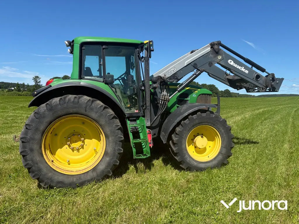 Traktor med frontlastare - John Deere 7530, Quicke Q75