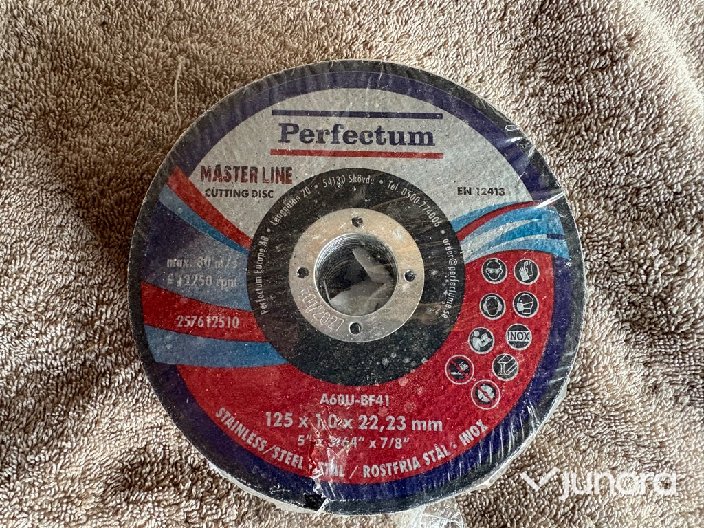 Kapskivor – Perfectum Premium 125 mm, INOX (20 st)