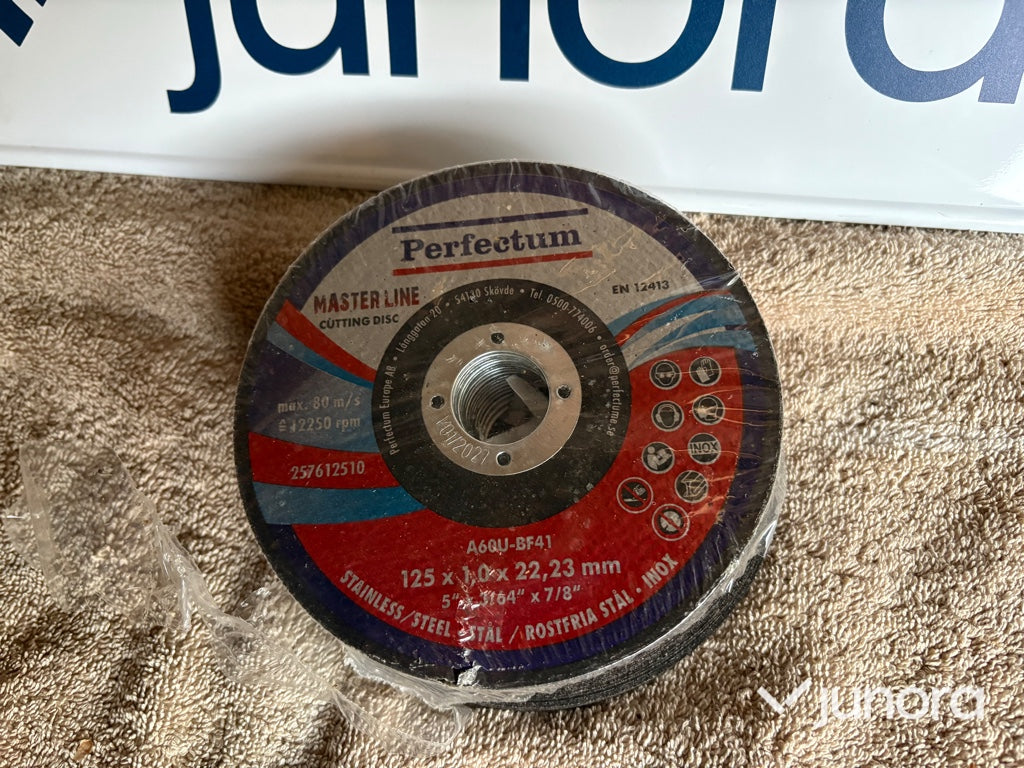 Kapskivor – Perfectum Premium 125 mm, INOX (20 st)